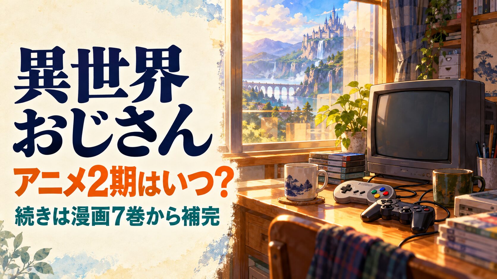 異世界おじさんの2期情報と漫画7巻からの補完を案内するイメージ