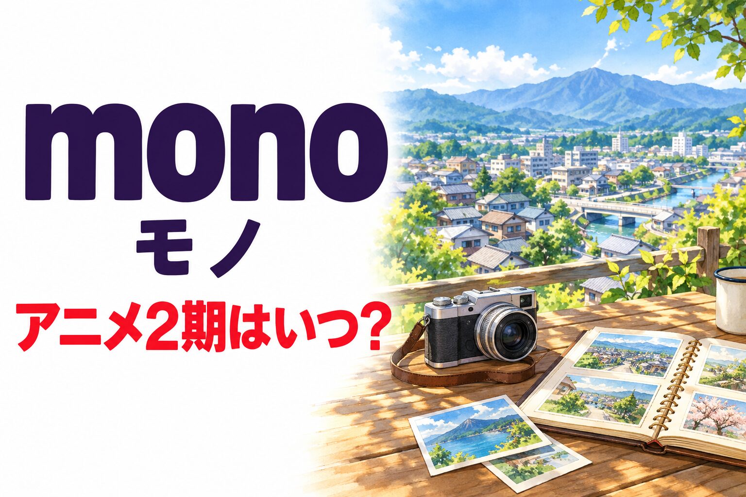 mono アニメ2期と原作漫画の読み方